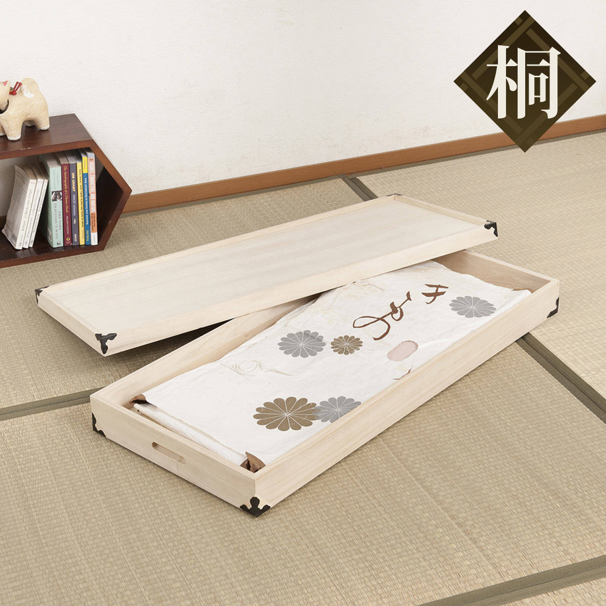 桐衣装ケース 幅91cm 1段 2段 3段 桐 衣裳箱 天然木 完成品 （ 桐衣装箱 桐箱 衣装ケース 蓋付 隅金具 防湿 防虫 押入 桐箪笥 桐タンス 衣類収納 収納 ふた付 ケース ボックス 収納ケース 着物 衣類 保管 ）【39ショップ】