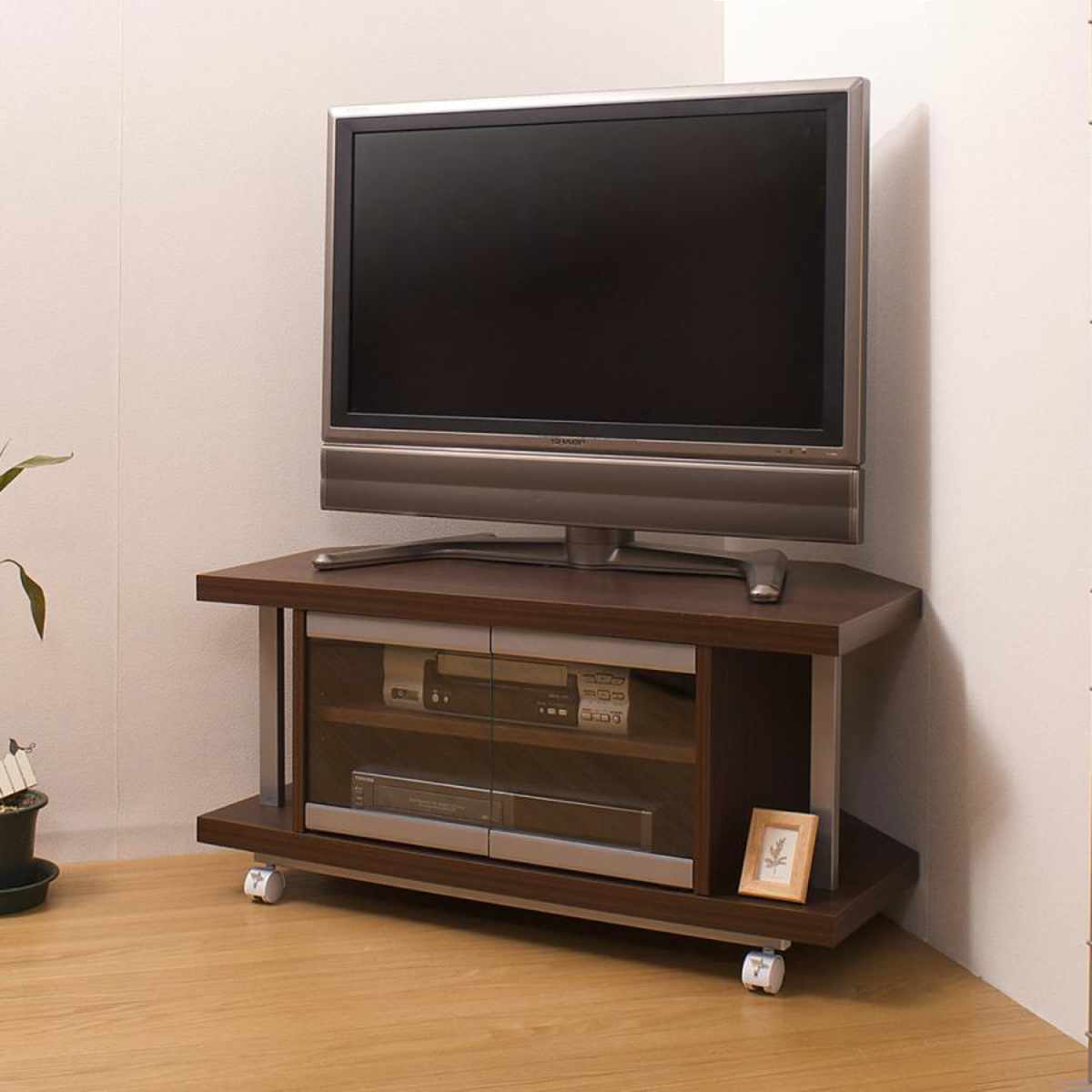 テレビ台 コーナータイプ 幅90cm 日本製 （ AV収納 TVラック 可動棚 コーナー型 AVボード テレビラック TV台 ローボード TVボード ）【39ショップ】