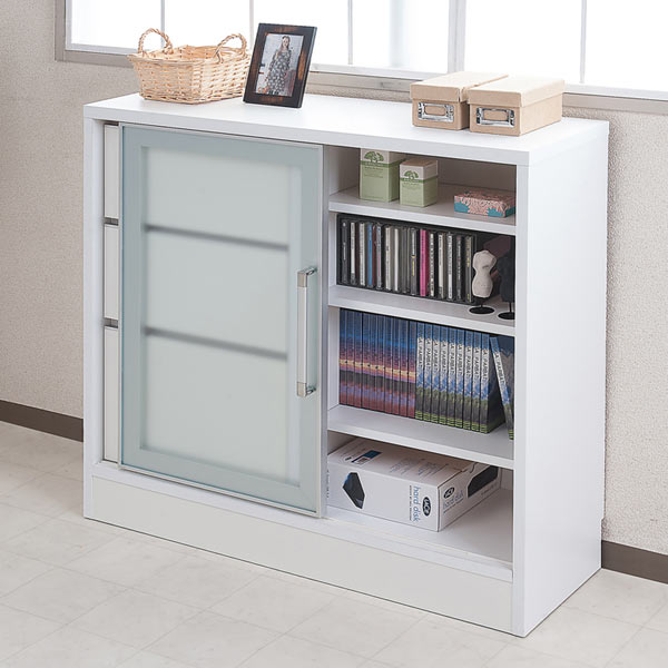 Interior Palette Counter Bottom Storage Aluminum Frame Cabinet Counter Bottom Storage Aluminum Frame Cabinet Width 88 Cm Drawer Sliding Door Chest Slim Flat Screen Window Under The Glass Approximately 30