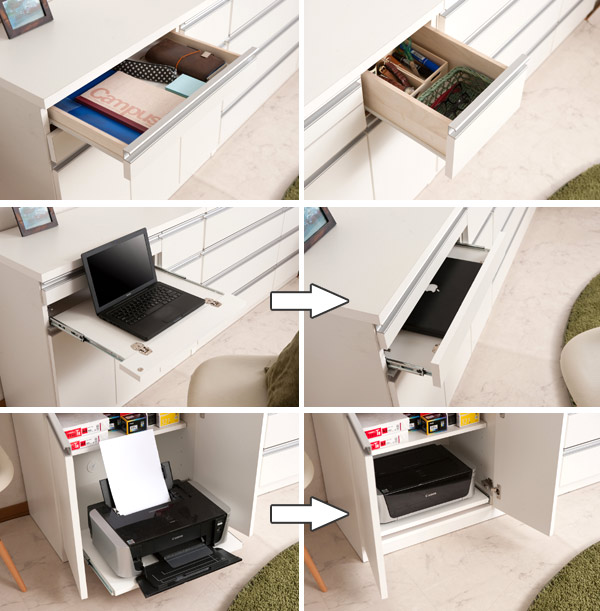 キャビネット パソコンデスク 収納棚 スタイシッリュ 約幅90cm 収納ケース パソコン収納 衣装ケース 送料無料 棚 Pc収納 シンプル プリンター収納 ラック マット ライディングデスク Pcデスク ノートパソコン リビング収納 木製 収納 5000円以上送料無料