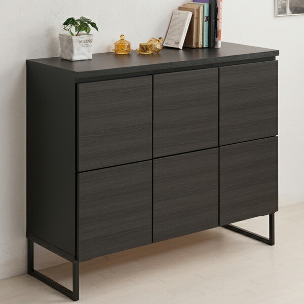IKEA IVAR キャビネット ブラック IVAR cabinet with doors, black mesh, 63x113/4x325/8