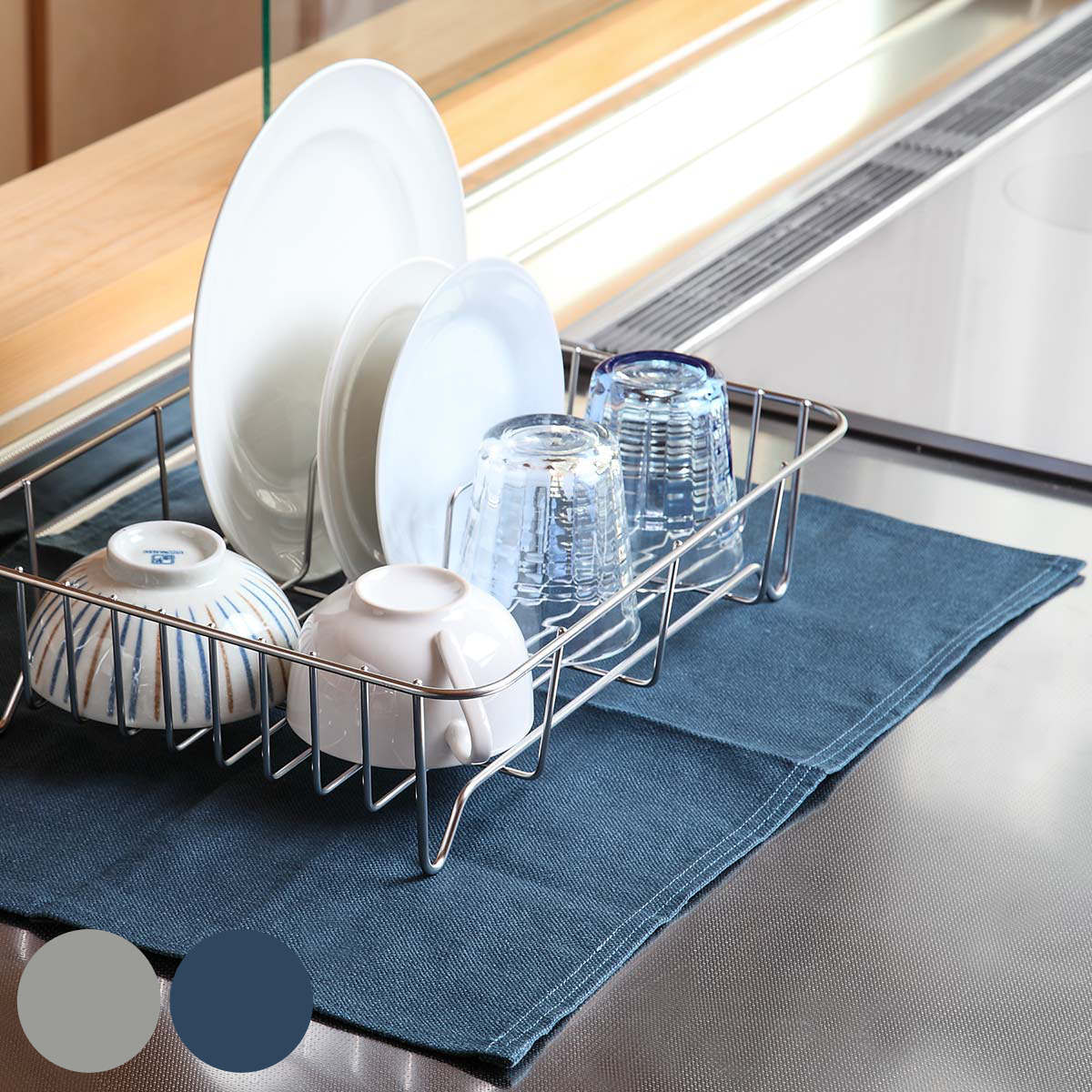 【楽天市場】水切りマット Outline リネンライナー （ 日本製 麻100％ アウトライン キッチンクロス 洗濯対応 リネン 食器乾燥