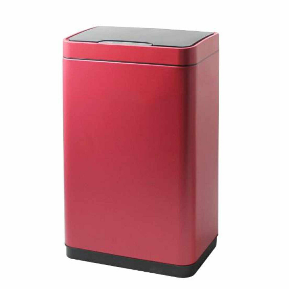 ゴミ箱 30L JAVA Vegas センサー 電池式 （ ごみ箱 30リットル ジャバ ベガス 奥行25.6 スリム ふた付き 自動開閉 自動 角型 レッド 袋 見えない 静音 ゆっくり閉まる フタ付き 蓋付き シンプル リビング コンパクト おしゃれ ）【39ショップ】