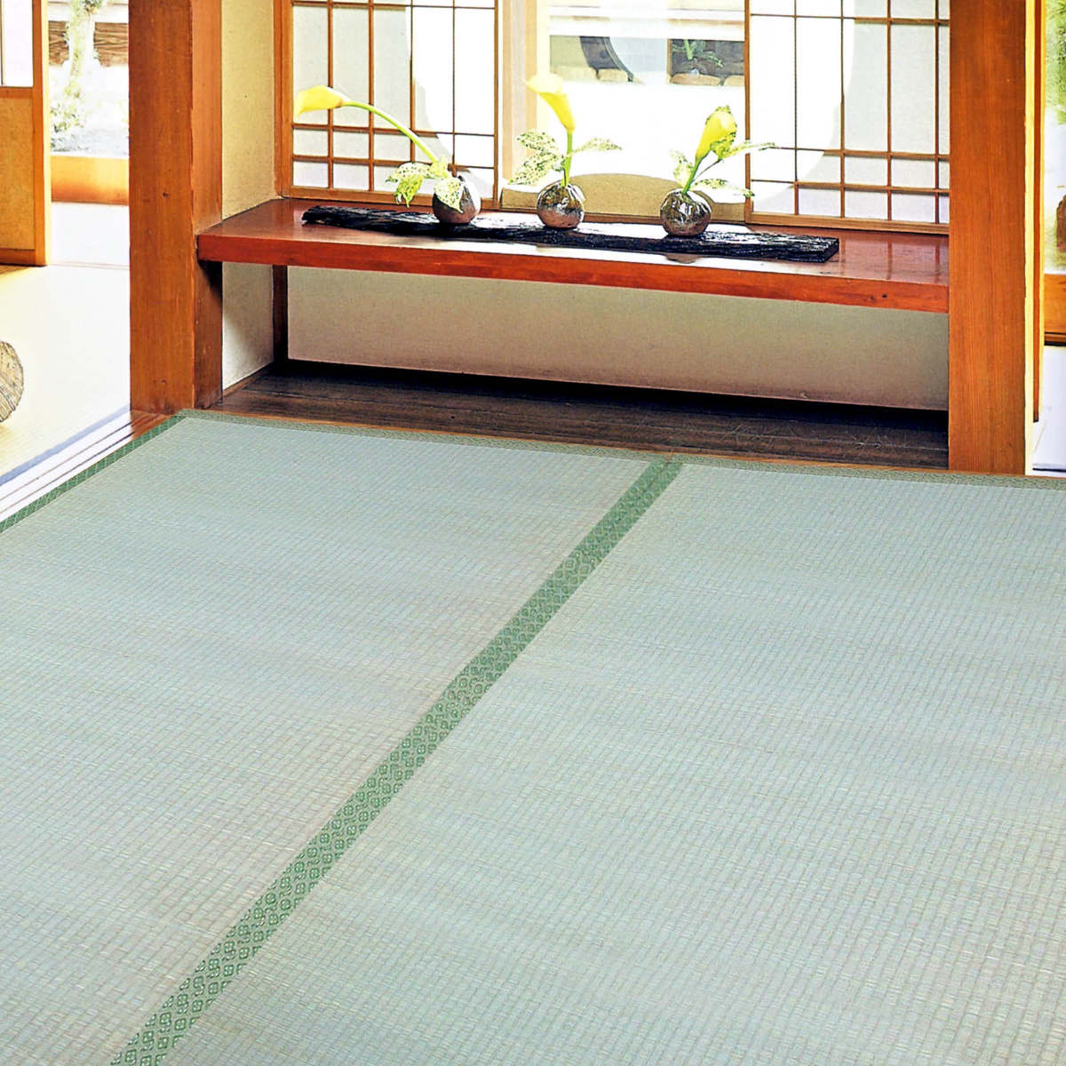 い草 上敷き 鈴草 8畳 日本の首都間 約352×352糎 撥水産業 （ い草上敷き 和室 8帖 イグサ つや消し い草引っ敷き 床材 畳つや消し 生まれながら原料品 防壁蝨目 防真菌 抗菌成り行き ）【39販売店】