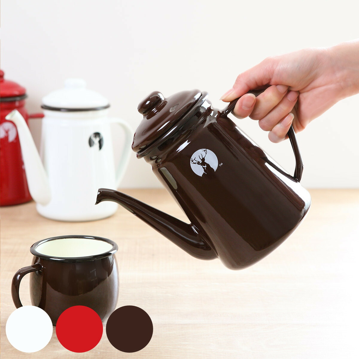 楽天市場】◎タカヒロ コーヒードリップポット 雫 0.5L≪ガス火対応