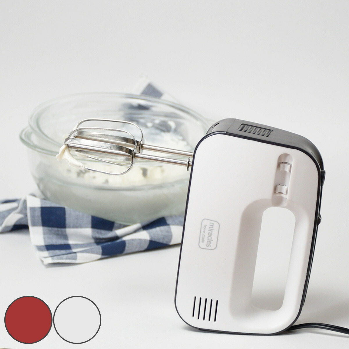 楽天市場】ミラクルス2(ツー)、電動ハンドミキサー(W&B) D-6786