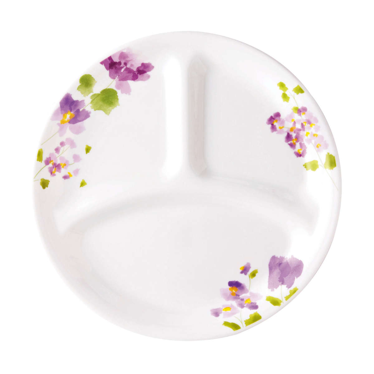 夕ご飯一皿 21.5珊 コレール CORELLE バイオレットミスト 5枚書き割り （ 食洗機相応う 陰電子領域相応う オーヴン相応う 耐熱 分け取り皿 夕ご飯皿 白 お皿 花柄 ラウンド 丸 たわい無い 割れにくい 真っ白い食器 分け取り 夕ご飯 洋食器 今めかしい ）【39販売店】