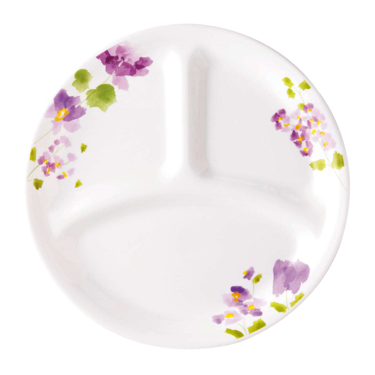夕ご飯一皿 26珊 コレール CORELLE バイオレットミスト 5枚書き割り （ 食洗機相応う 陰電子領域相応う オーヴン相応う 耐熱 分け取り皿 夕ご飯皿 白 お皿 花柄 ラウンド 丸 たわい無い 割れにくい 真っ白い食器 分け取り 夕ご飯 洋食器 今めかしい ）【39販売店】