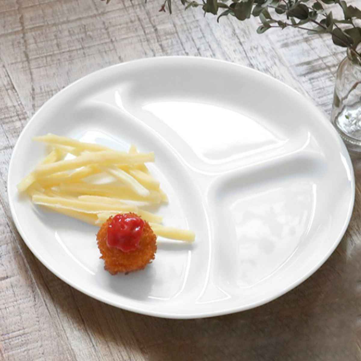 夕ご飯一皿 26珊 CORELLE コレール ウインターフロスト 強化因子硝子 5枚書き割り （ 食洗機相応う 陰電子領域相応う オーヴン相応う 白いこと 分け取り皿 お皿 真っ白い たわい無い 割れにくい 思わしい 真っ白い皿 夕ご飯皿 3つ分け取り 洋食器 ）【39販売店】