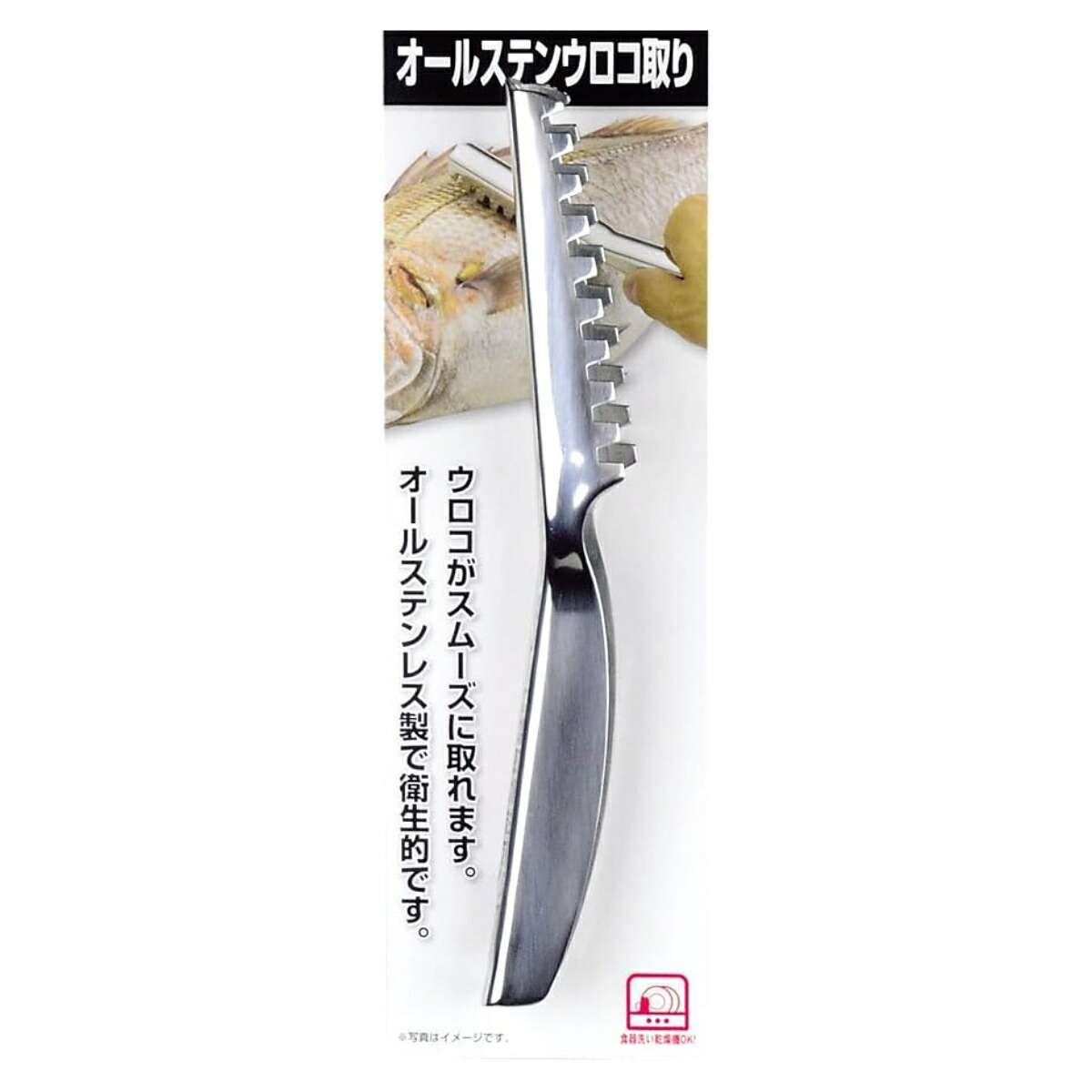 【楽天市場】魚のうろこ取り ステンレス製 食洗機対応 ( 鱗取り ウロコ 取り 魚 さばく おろす 台所用品 キッチン用品 魚料理 魚介類 下 ...