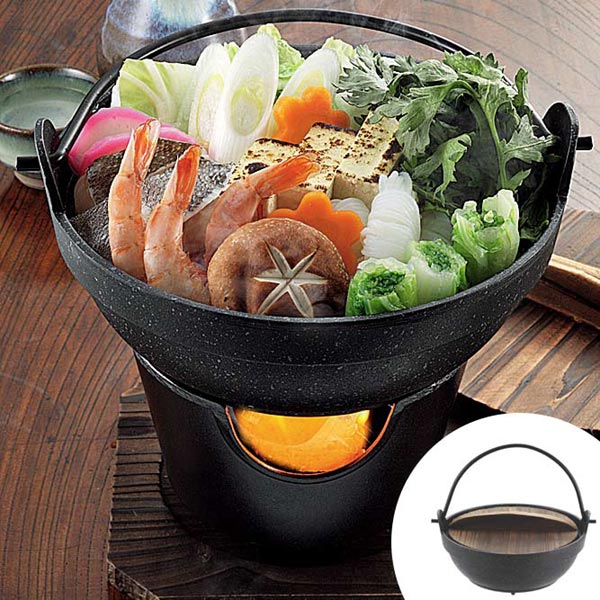 【楽天市場】 在庫限り・入荷なし マーブルコート いろり鍋 懐石 16cm （ 懐石料理 一人用鍋 フタ付き 1人鍋 一人鍋 なべ 蓋付き
