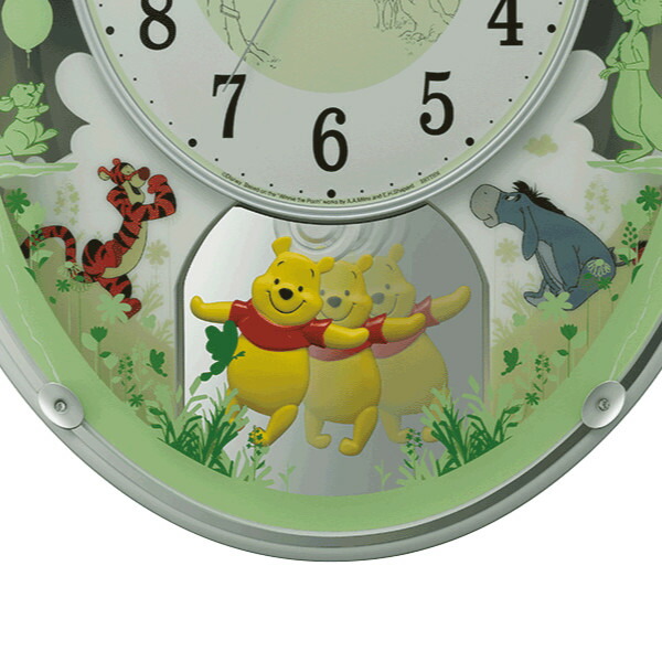 ディズニー 掛け時計 プーさんの世界を表現したアミュージングクロック アミューズ時計 雑貨 送料無料 壁掛け時計 4mn523mc03 掛け時計 かけ時計 電波時計 くまのプーさんm523 振り子時計 アナログ 壁掛け インテリア 雑貨 ウォールクロック かけ時計 メロディ