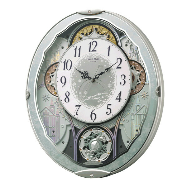 激安特価 楽天市場 からくり時計 スモールワールドビスト 電波時計 30曲収録 時計 送料無料 掛時計 壁掛け からくり おしゃれ 電波 リズム 時計 Rhythm 壁掛け時計 アナログ インテリア 雑貨 掛け時計 クロック とけい ウォールクロック 39ショップ