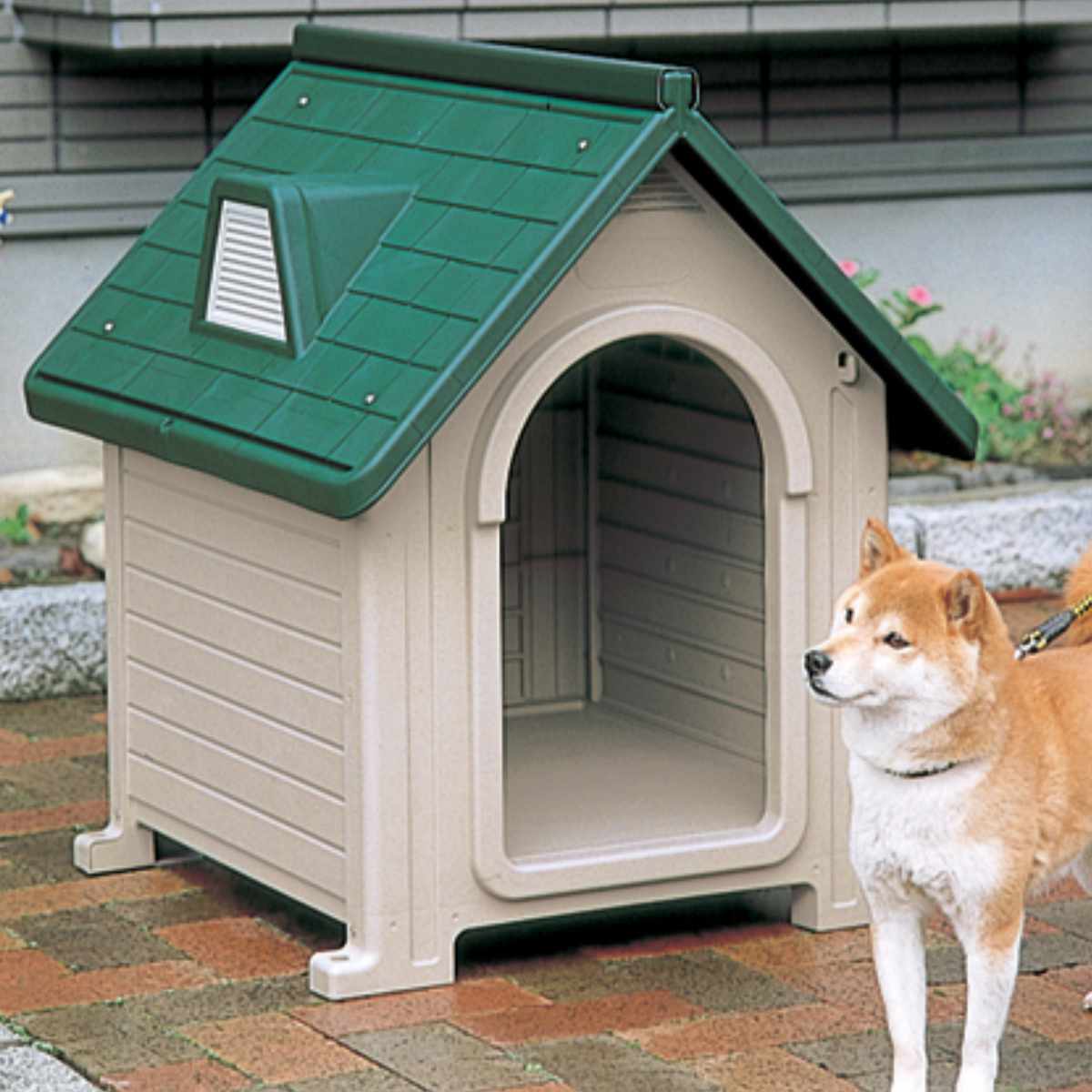 犬掘っ立て小屋 室外用 愛玩動物住み家 DX-490 DX-580 幅58珊 幅69.5珊 （ 室外用犬掘っ立て小屋 ドッグハウス 愛玩動物用 室外住み家 愛玩動物用住み家 雨よけ 風よけ 戸外犬 超小型犬 小型犬 中型犬 ）【39販売店】