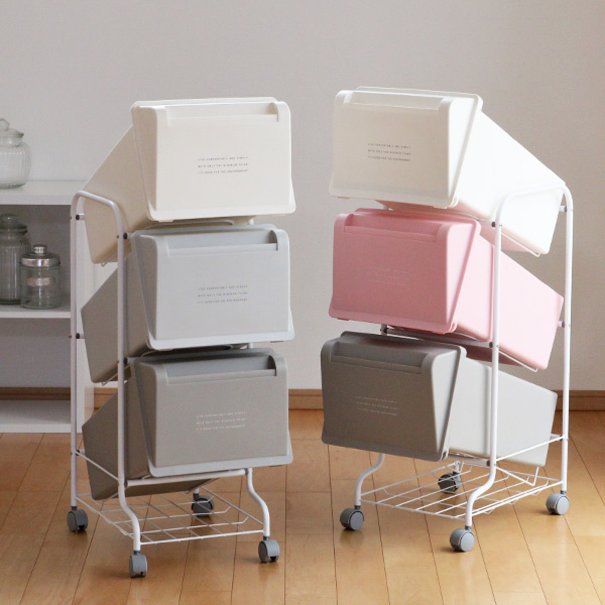 送料無料/展示品/アウトレット/新品★カントリー調★分別ダストボックス（3分別） アウトレット/新品/送料無料☆カントリー調☆分別ダストボックス