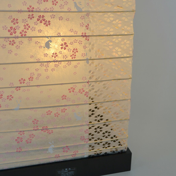 テーブルライト 和紙 テーブルランプ 花うさぎx小梅白 キッチン家具 送料無料 マット デスク 照明 テーブル Led 和室 和モダン 電気 デスク ライト 和風 照明器具 テーブル照明 和照明 5000円以上送料無料 インテリアパレット ポイント最大39倍 和空間を一層