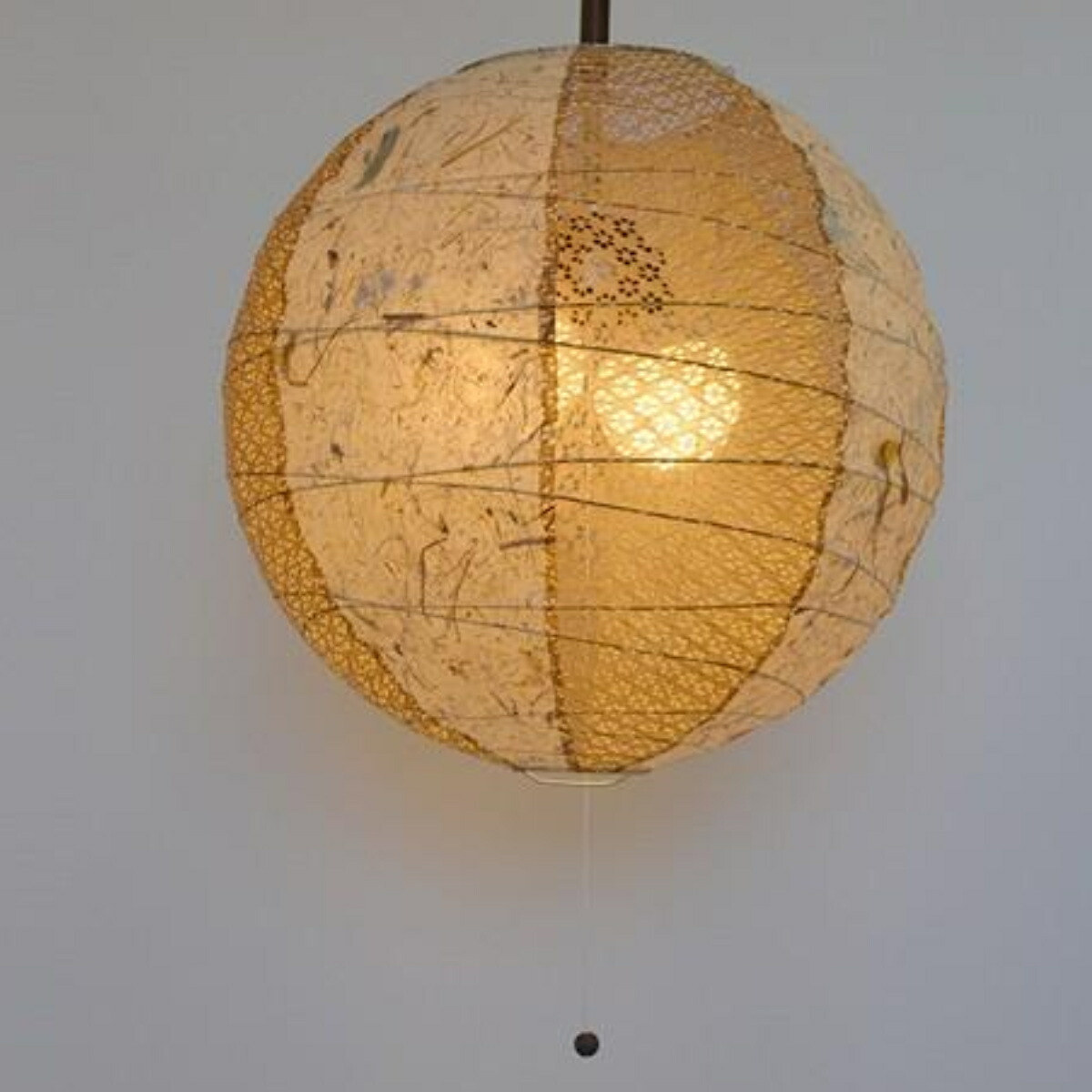 ペンダントライト 2灯 60cm 提灯 ツインバナナ 和紙照明 日本製 彩光デザイン （ 照明 LED 和室 和風 和風照明 寝室 紐付き 引き紐 吊り下げ E26 E12 和 和モダン 照明器具 ライト おしゃれ インテリア リビング 丸 球 2灯式 ）【39ショップ】