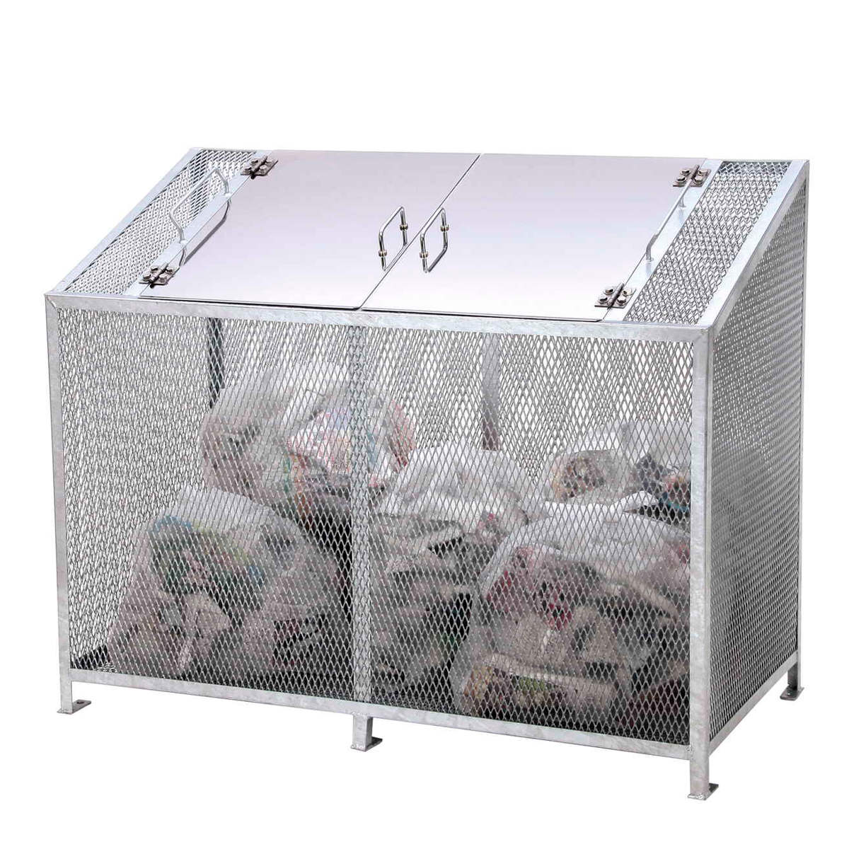 お役目用紙くずかご 450L 砂ぼこりBOX-S 広広とした （ 法人制限事項 幅120糎 露天用 紙くずかご 扉 ゴミ 10袋分 取りあつめるボックス席 露天ストッカー 納める庫 ゴミ在り場所 ゴミ捨て 450リッター 大電気容量 内容物が見える 砂ぼこりボックス席 紙くずかご 日本製 手持ち部分付き添い人 ）【39販売店】