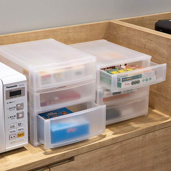 鍵付き収納ボックス レザン〔幅35cm〕｜家具通販のゲキカグ