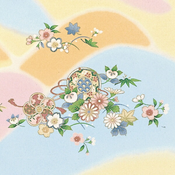 上質なシルク100 匠の技術で染めあげた 美 の一枚 風呂敷 和服 風呂敷 正絹さざ波ちりめん友仙ふろしき 二巾 約68cm幅 遠山に花 お中元 送料無料 ふろしき 風呂敷き 中判風呂敷 正絹 絹 シルク ちりめん 高級感 婚礼 お中元 お歳暮 日本製 おしゃれ 39