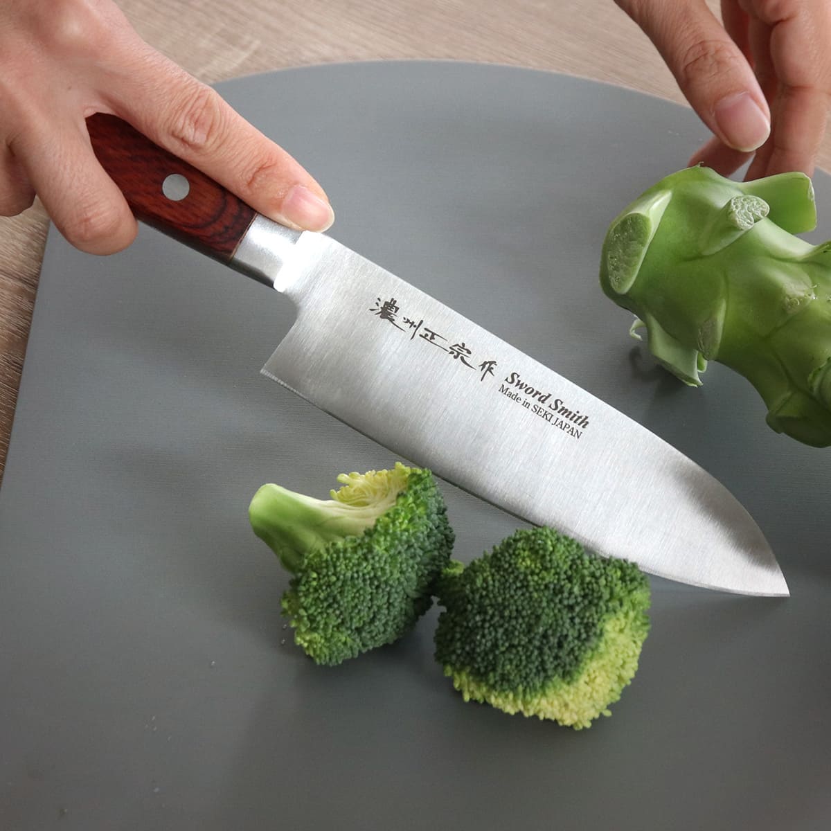 楽天市場】関の刃物 三徳包丁 17cm (170mm) 濃州正宗作 三層鋼 割込