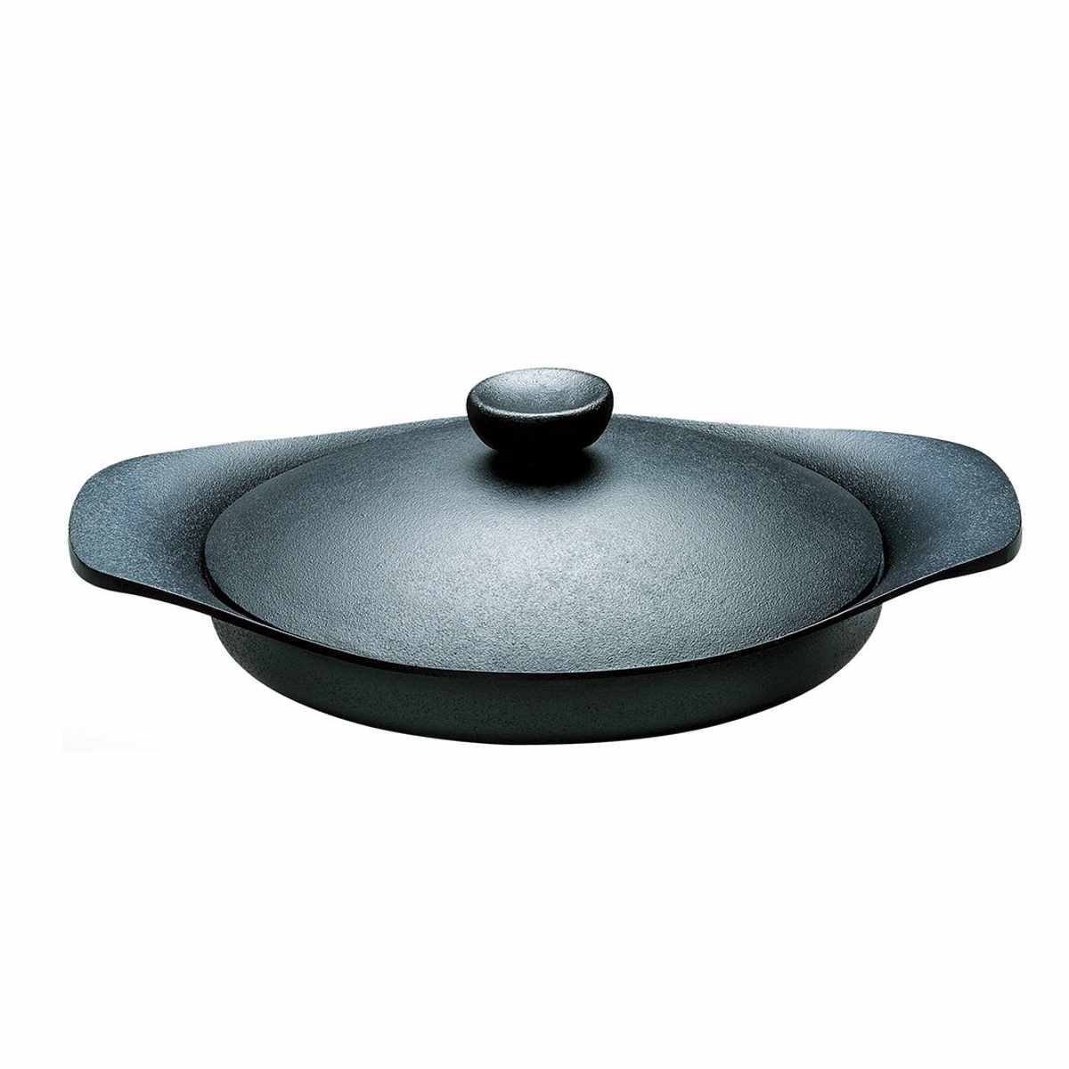柳宗理 グリルパン 22cm IH対応 鉄蓋付き ハンドル付き 南部鉄器 浅型鍋 （ ガス火対応 南部鉄鍋 鉄製 グリルプレート 鉄鍋 浅型 日本製 22センチ 鉄製グリルパン 波型 鍋 なべ 鉄フライパン 鉄鋳物 鉄器 鉄製調理器具 蓋付き ）【39ショップ】｜インテリアパレット