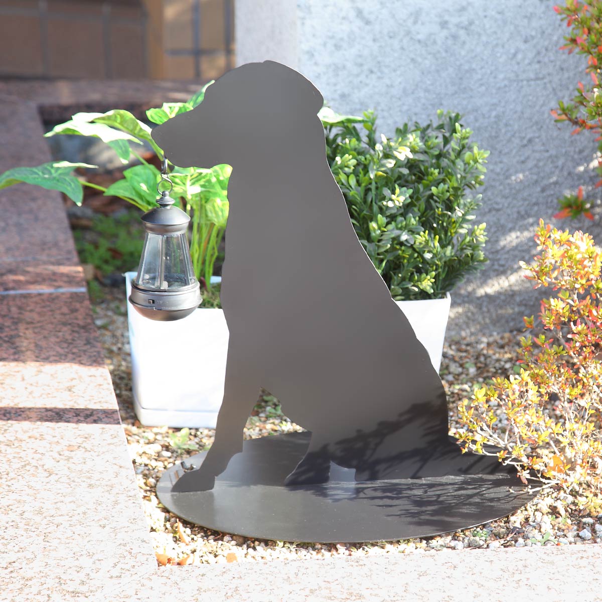 ソーラー点火装置 影ぼうしソーラー 飼い犬 （ 貨物輸送無料 LED 犬 影ぼうし 庭園点火装置 オブジェ 飾りつけ 庭園オブジェ ソーラーオーナメント ソーラー 点火装置 ） 【39販売店】