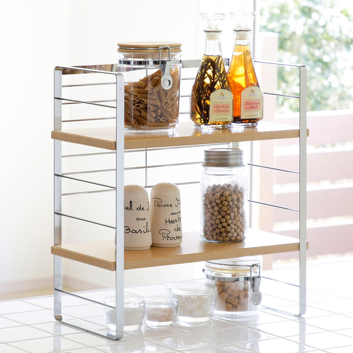 楽天市場】ステンレス棚 コンロ サイドラック日本製 整理 収納 可動棚