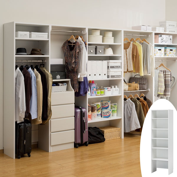 楽天市場】壁面収納 ハンガーラック 棚付 ポルターレクローク 幅