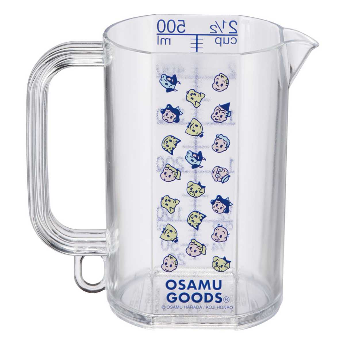 メジャーカップ 500ml 下ごしらえ ちらし 計量コップ 計量カップ 計量器具 メジャーコップ 目盛り付き オサムフェイス