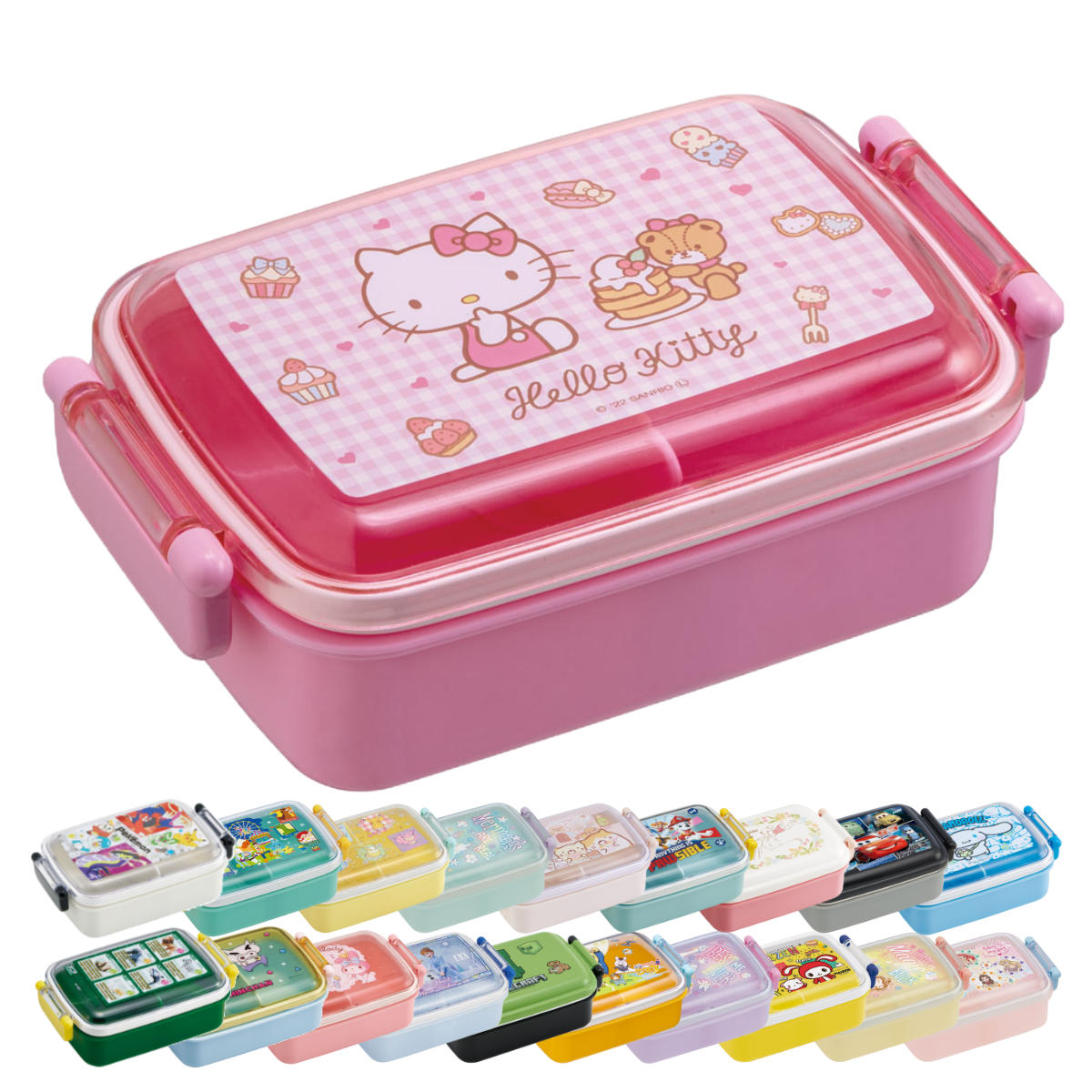 弁当箱 子供 1段 450ml キャラクター （ トイストーリー まいぜんシスターズ マインクラフト すみっコぐらし アナと雪の女王 マイメロディ アリエル ディズニープリンセス ベル ラプンツェル 宇宙なんちゃらこてつくん シナモロール ）【39ショップ】画像