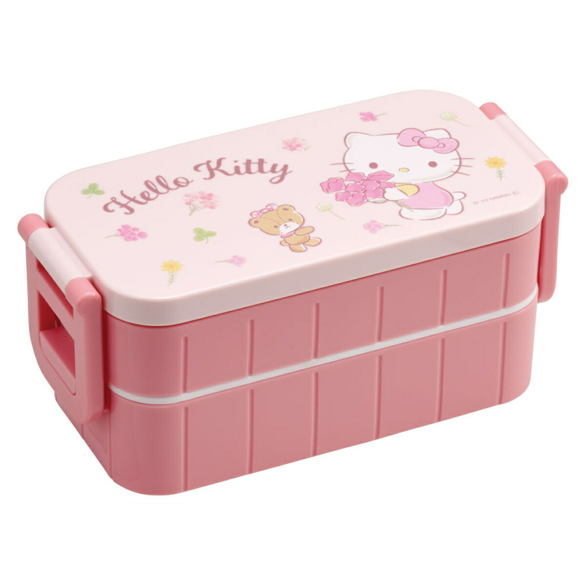 楽天市場】お弁当箱 2段 箸付き ハローキティ レッドハート 600ml