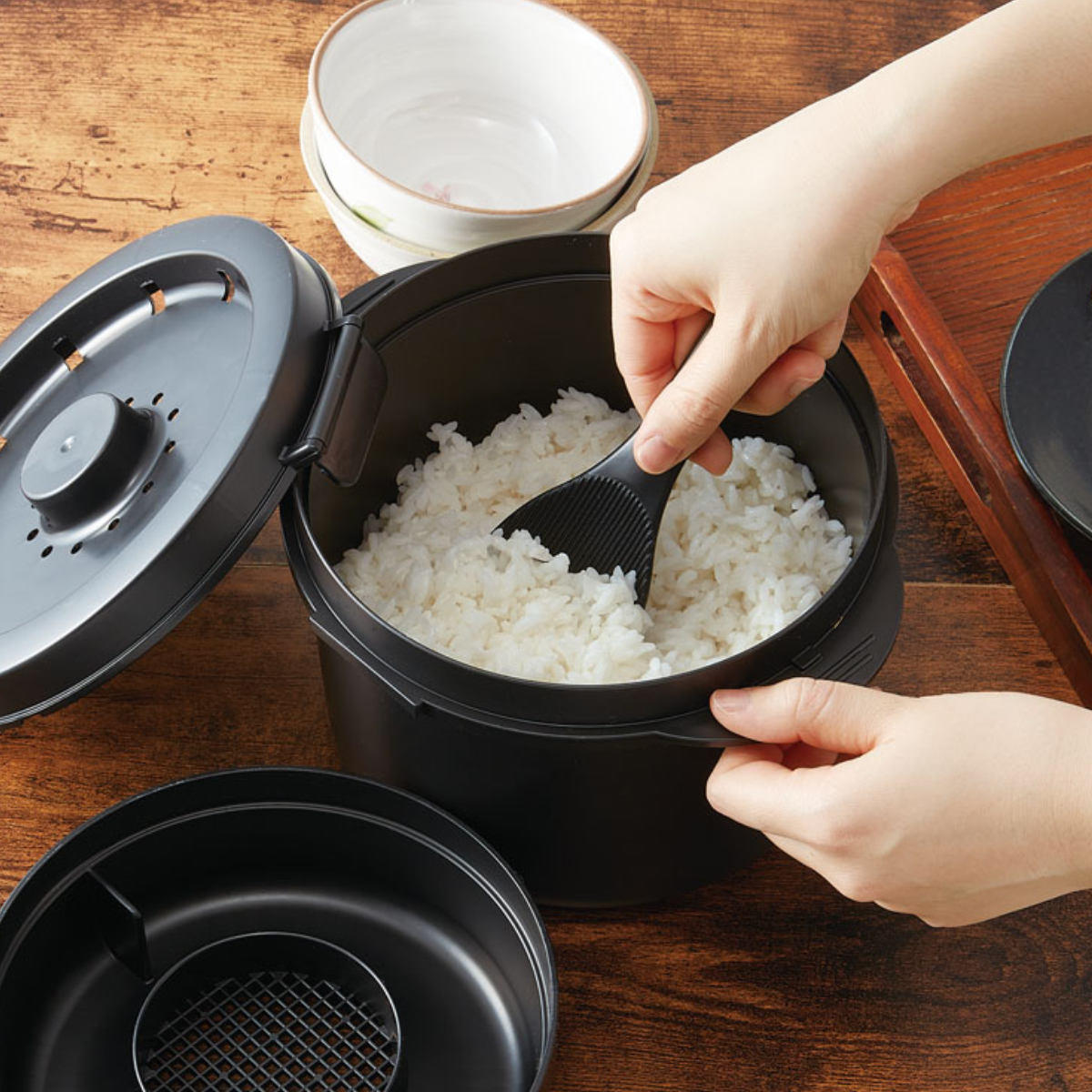 楽天市場】レンジ ご飯 レンジdeごはん 1.5合 食洗機対応 日本製