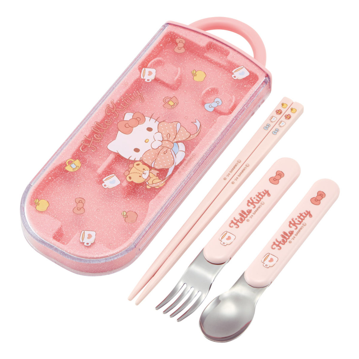 ハローキティ　カトラリーセット ハローキティ ランチトリオセット｜サンリオオンラインショップ