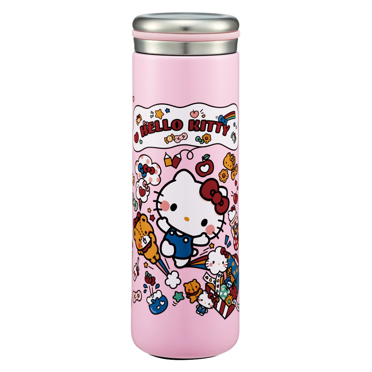 楽天市場】水筒 ステンレス 直飲み ハローキティ レッドハート 350ml