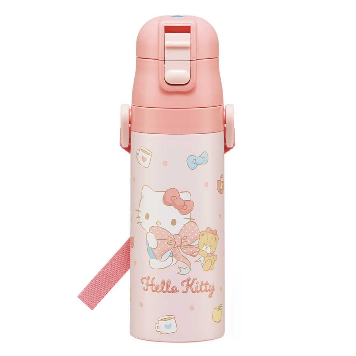 楽天市場】子供用水筒 ハローキティ 直飲み ワンプッシュステンレス