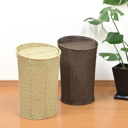 Interior Palette Trash Bin Dust Box Paper Basket With Lid Trash Bin Dust Box Paper Basket With Lid Recycle Wastebasket Swing Asian Put Rubbish Natural