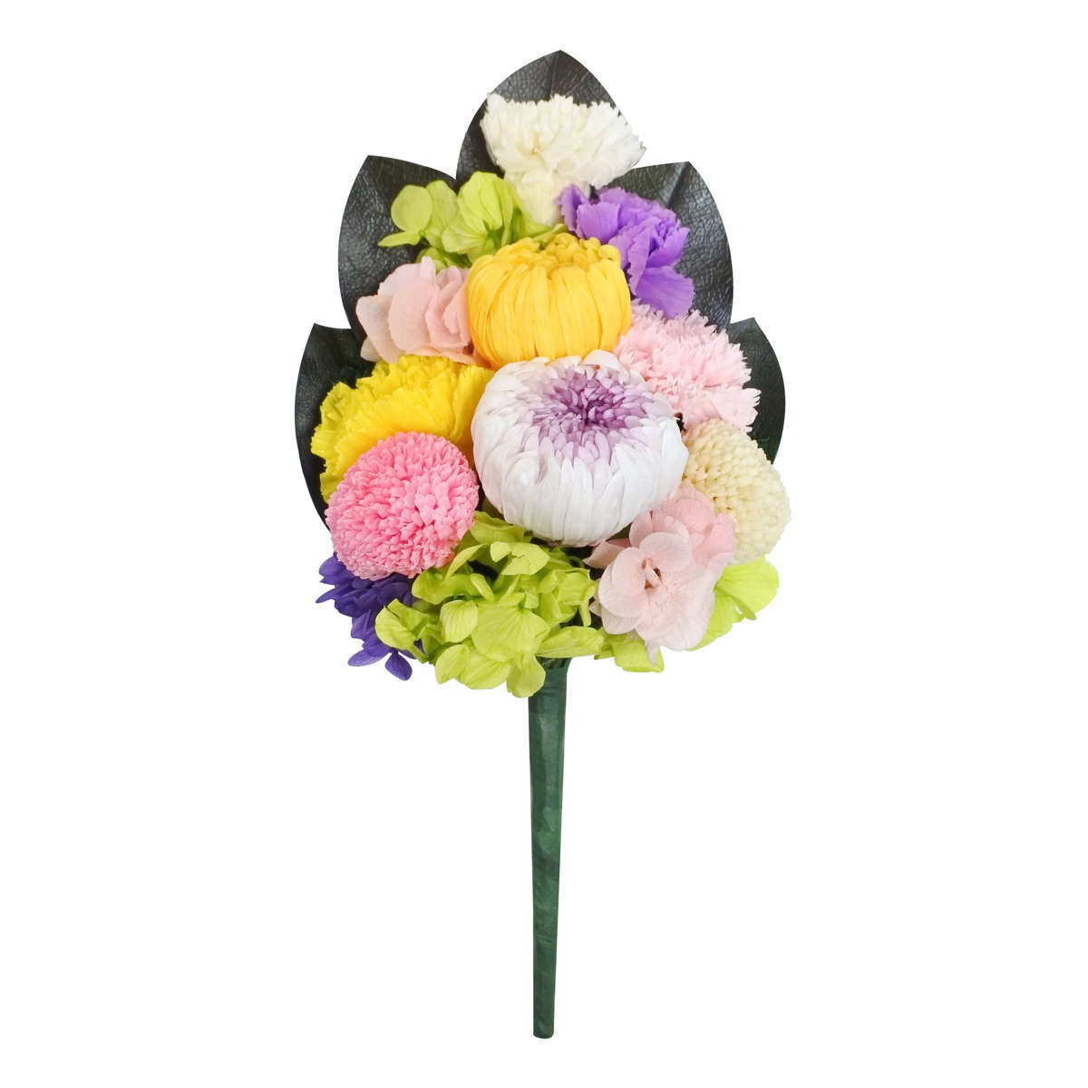 仏花 供え花 プリザーブド仏花 麗蘭 中 プリザーブドフラワー （ 造花 ブリザードフラワー 枯れない 仏壇 お供え 花 フェイクフラワー 日本製 供花 御供え 枯れない花 水換え不要 夏 人工 お盆 お彼岸 お墓 法要 法事 仏具 ）【39ショップ】｜インテリアパレット