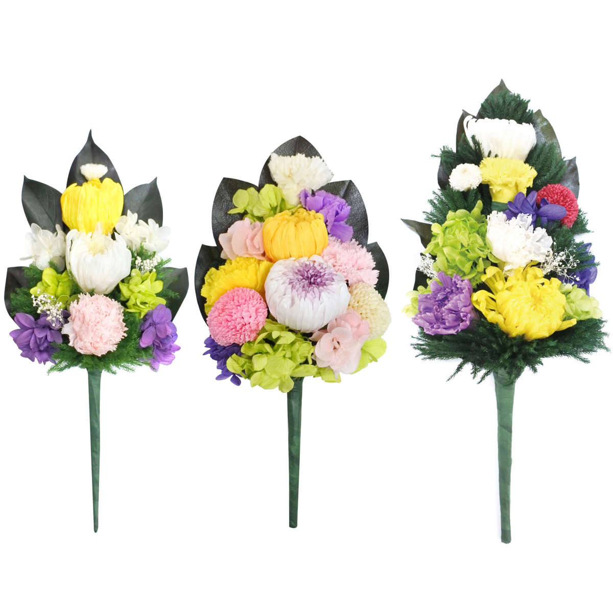 仏花 供え花 プリザーブド仏花 麗蘭 小 中 大 プリザーブドフラワー （ 造花 ブリザードフラワー 枯れない 仏壇 お供え 花 フェイクフラワー 日本製 供花 御供え 枯れない花 水換え不要 夏 人工 お盆 お彼岸 お墓 法要 法事 仏具 ）【39ショップ】｜インテリアパレット