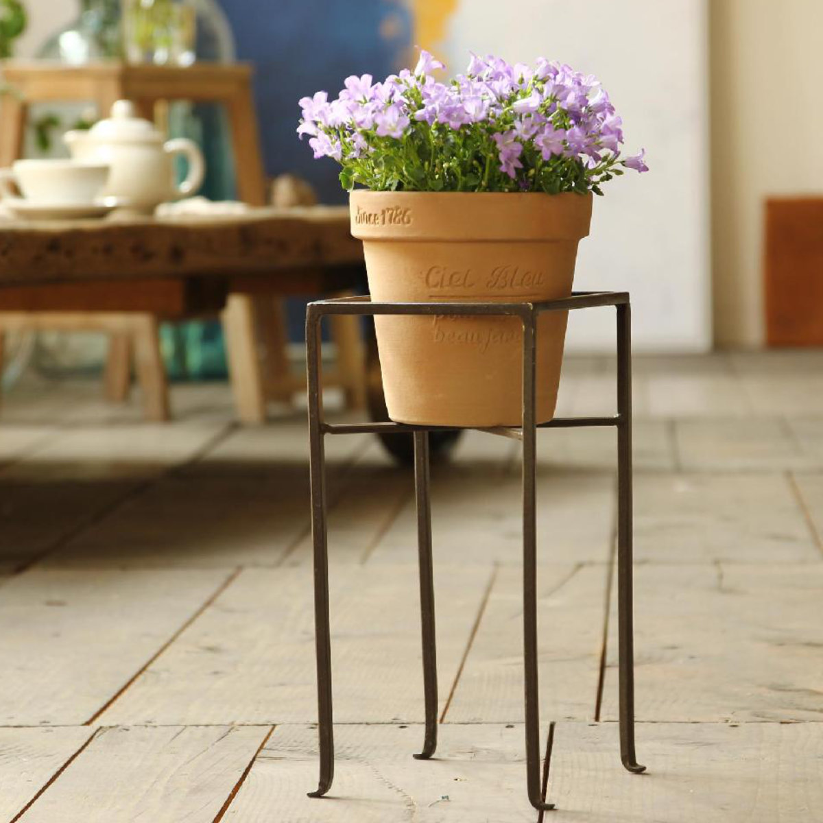 フラワースタンド　アイアン　シェルフ　プランターラック 楽天市場】ジョセフアイアン フラワープランターラック Sサイズ