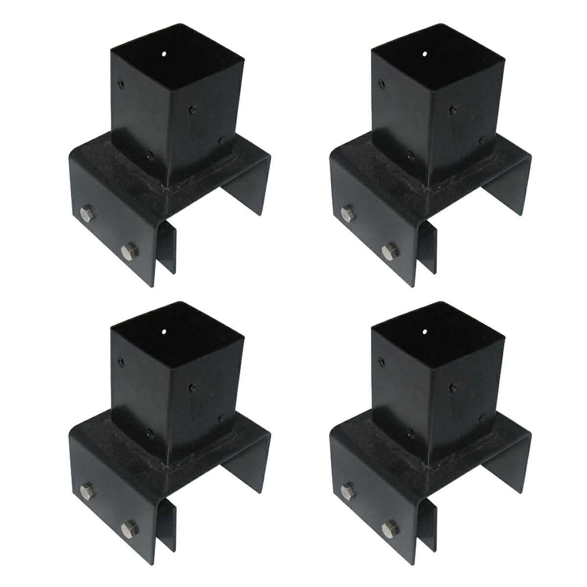 固定金具 ブロック用 支柱用 12cm ラティス フェンス用 4個 （ 部品 金具 固定 固定用 パーツ ラティス用 フェンス ブロック 取り付け バルコニーフェンス ガーデニング 目隠し ガーデンフェンス ガーデンラティス 簡易 ）【39ショップ】