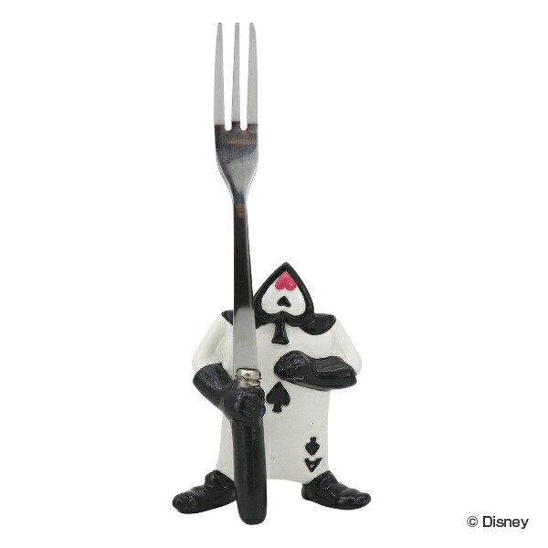 フォーク 13cm アリスインワンダーランド 磁器 ステンレス キャラクター （ ケーキフォーク アリス トランプ兵 ハート ふしぎの国のアリス ディズニー デザートフォーク カトラリー キャラ かわいい おしゃれ お茶会 ） 【39ショップ】画像
