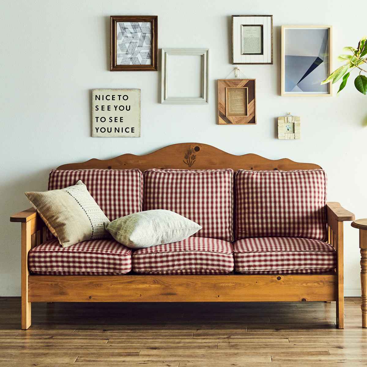 楽天市場】最安値！カントリーデザイン家具！客間D ソファ（二人掛け用