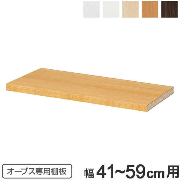 オープス専用 追加棚板 幅41～59cm用 （ 収納棚 棚板 可動棚 オーダー セミオーダー 追加棚 棚 本棚 収納棚 シェルフ 収納ラック オプション サイズオーダー サイズ指定 ） 【39ショップ】