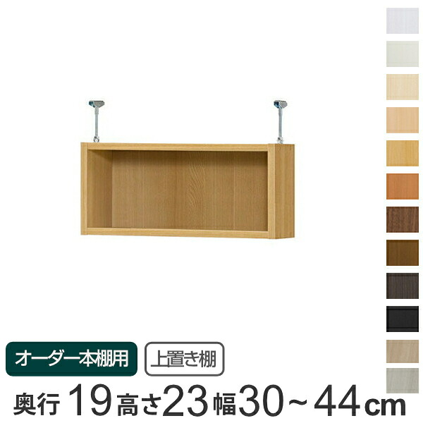 専用 上置き棚 標準棚板 type23 オーダー本棚 奥行19cm 幅30-44cm用 （ 送料無料 オーダーメイド 天井つっぱり 本棚 収納棚 セミオーダー ） 【39ショップ】 11,692円