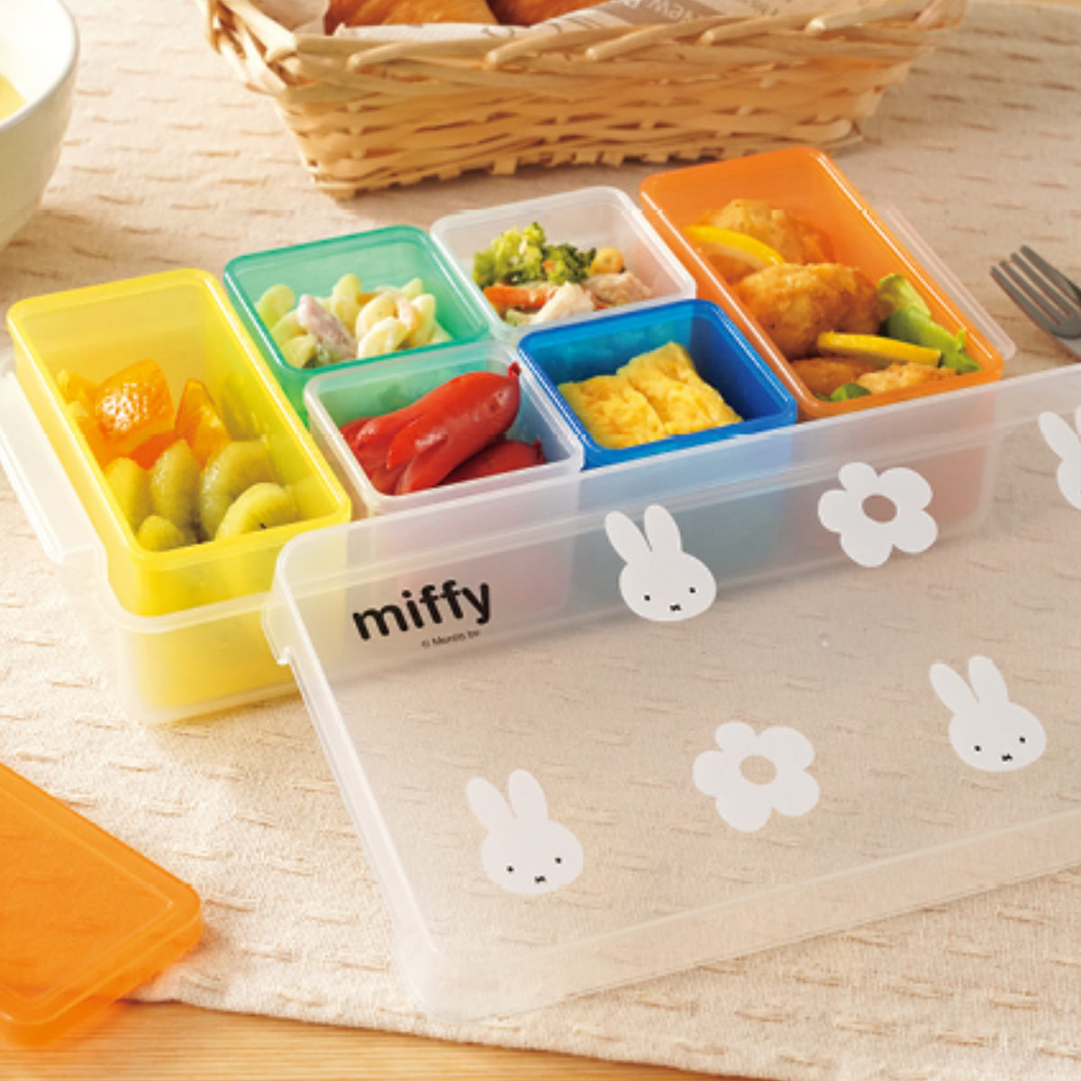 楽天市場】小分け容器 日本製 miffy キューブストッカー 6pc 食