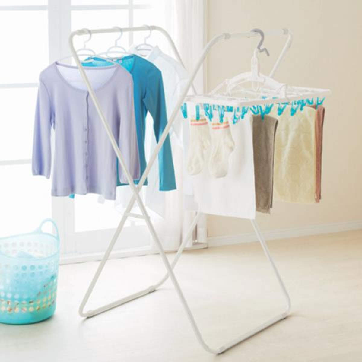 楽天市場】物干し 室内 折りたたみ /X型室内物干し SMW-1