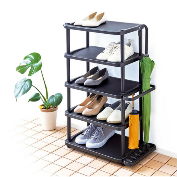楽天市場】シューズラック 10段 省スペース 棚 玄関収納 大容量 スリム