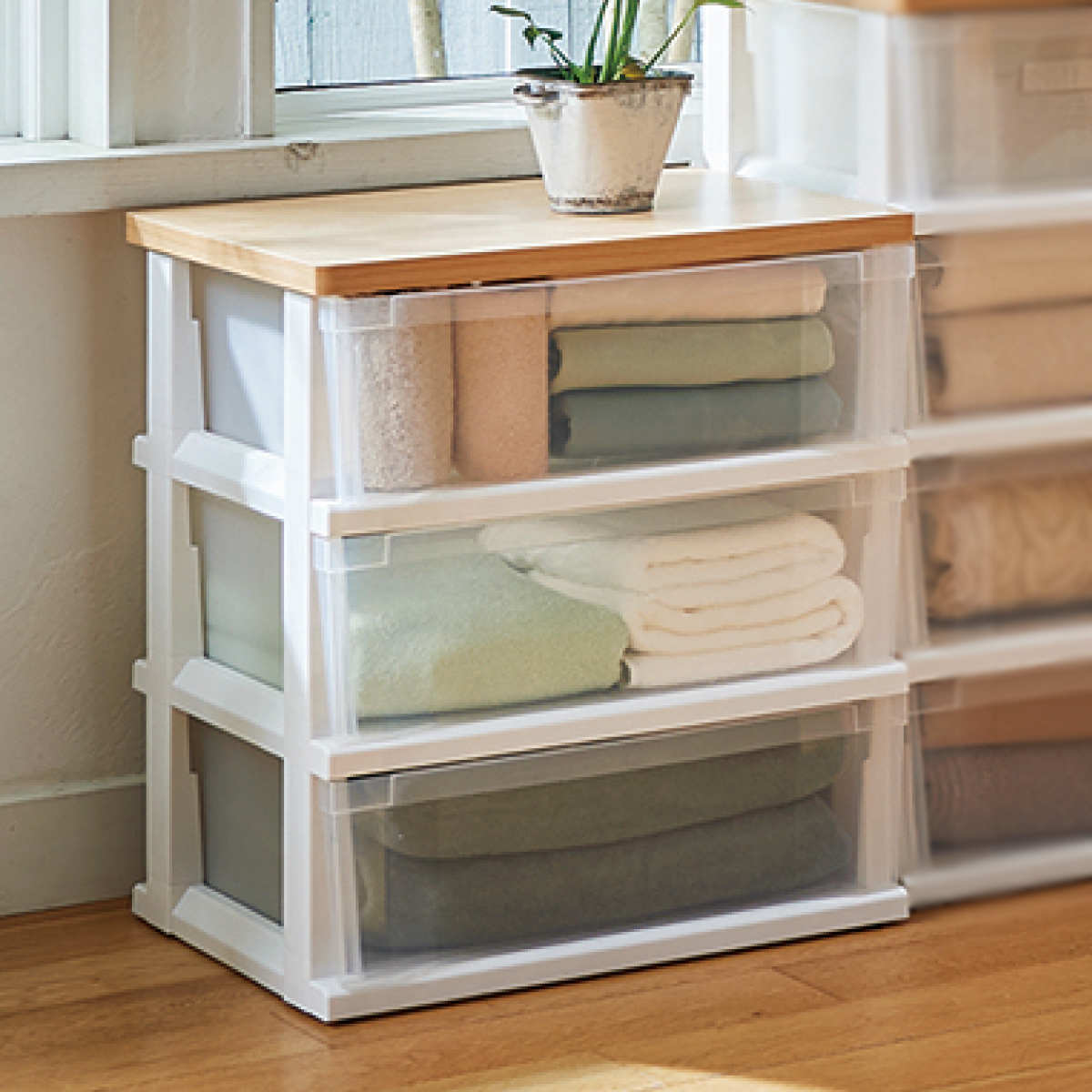 楽天市場】チェスト 3段 幅55 高さ57 シンプルチェスト収納ケース 衣装