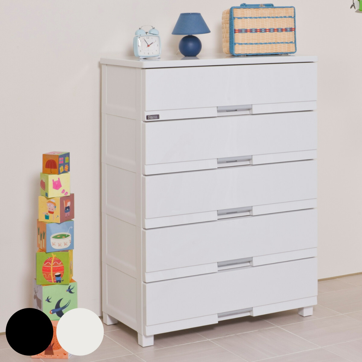 フィッツ　プラスチック製チェスト 4段 Fits チェスト プラスチック 4段 フィッツプラスイージー FE7504